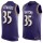 Nike Ravens #35 Gus Edwards Purple Team Color Men's Stitched NFL Limited Tank Top Jersey