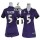 Women's Ravens #5 Joe Flacco Purple Team Color Super Bowl XLVII Stitched NFL Elite Jersey