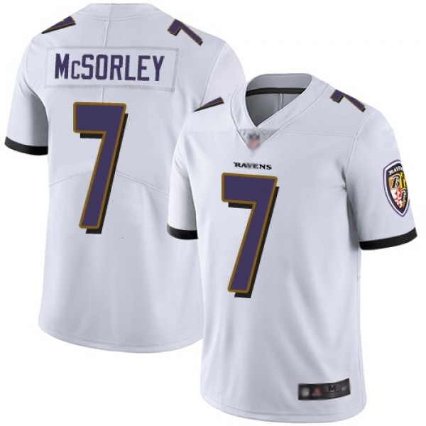 Nike Ravens #7 Trace McSorley White Men's Stitched NFL Vapor Untouchable Limited Jersey