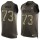 Nike Ravens #73 Marshal Yanda Green Men's Stitched NFL Limited Salute To Service Tank Top Jersey