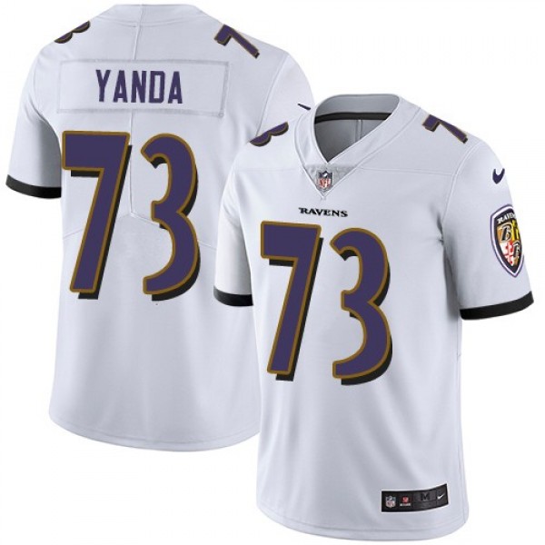 Nike Ravens #73 Marshal Yanda White Men's Stitched NFL Vapor Untouchable Limited Jersey