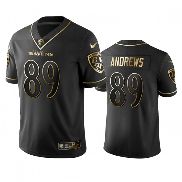 Nike Ravens #89 Mark Andrews Black Golden Limited Edition Stitched NFL Jersey
