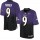 Nike Ravens #9 Justin Tucker Purple/Black Men's Stitched NFL Elite Fadeaway Fashion Jersey