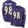 Nike Ravens #98 Brandon Williams Purple Team Color Men's Stitched NFL Limited Therma Long Sleeve Jersey