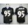 Ravens #95 Jarret Johnson Black Stitched NFL Jersey