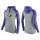 Women's Baltimore Ravens Hoodie Grey Purple-2 Jersey
