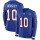 Nike Bills #10 Cole Beasley Royal Blue Team Color Men's Stitched NFL Limited Therma Long Sleeve Jersey
