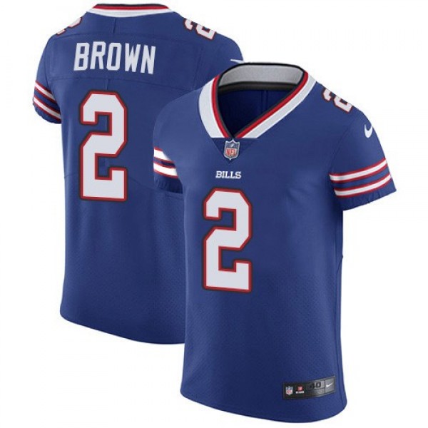 Nike Bills #2 John Brown Royal Blue Team Color Men's Stitched NFL Vapor Untouchable Elite Jersey