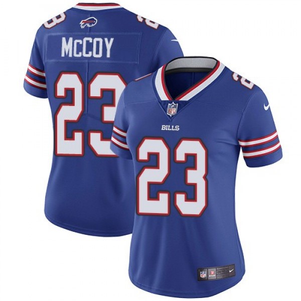 Women's Bills #23 LeSean McCoy Royal Blue Team Color Stitched NFL Vapor Untouchable Limited Jersey