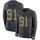 Nike Bills #91 Ed Oliver Anthracite Salute to Service Men's Stitched NFL Limited Therma Long Sleeve Jersey