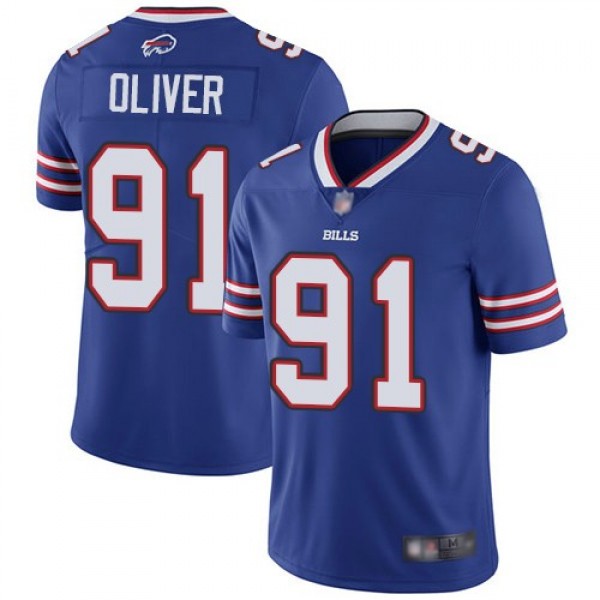 Nike Bills #91 Ed Oliver Royal Blue Team Color Men's Stitched NFL Vapor Untouchable Limited Jersey