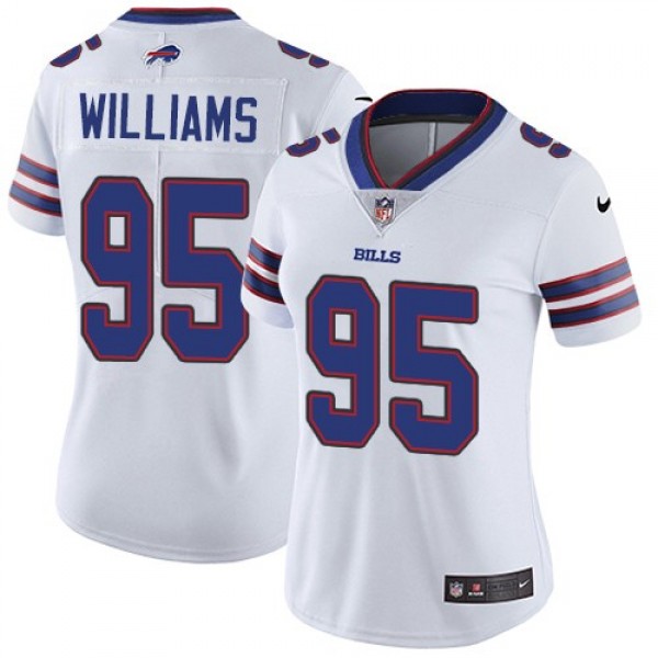 Women's Bills #95 Kyle Williams White Stitched NFL Vapor Untouchable Limited Jersey