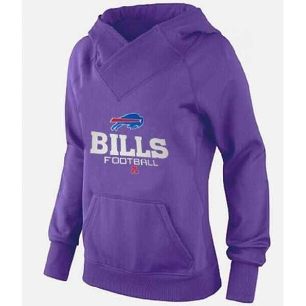 Women's Buffalo Bills Big Tall Critical Victory Pullover Hoodie Purple Jersey