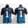 Nike Panthers #1 Cam Newton Black/Blue Men's Stitched NFL Elite Fadeaway Fashion Jersey