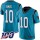 Nike Panthers #10 Curtis Samuel Blue Men's Stitched NFL Limited Rush 100th Season Jersey