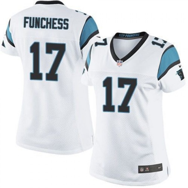Women's Panthers #17 Devin Funchess White Stitched NFL Elite Jersey