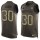 Nike Panthers #30 Stephen Curry Green Men's Stitched NFL Limited Salute To Service Tank Top Jersey