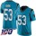 Nike Panthers #53 Brian Burns Blue Men's Stitched NFL Limited Rush 100th Season Jersey