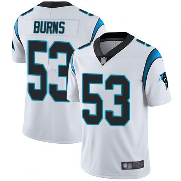 Nike Panthers #53 Brian Burns White Men's Stitched NFL Vapor Untouchable Limited Jersey