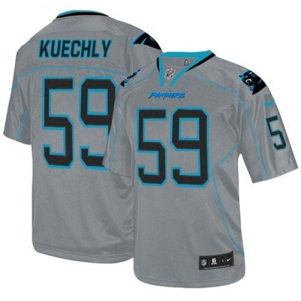 Nike Panthers #59 Luke Kuechly Lights Out Grey Men's Stitched NFL Elite Jersey