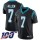 Nike Panthers #7 Kyle Allen Black Team Color Men's Stitched NFL 100th Season Vapor Limited Jersey