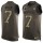 Nike Panthers #7 Kyle Allen Green Men's Stitched NFL Limited Salute To Service Tank Top Jersey