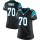 Women's Panthers #70 Trai Turner Black Team Color Stitched NFL Elite Jersey