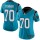 Women's Panthers #70 Trai Turner Blue Stitched NFL Limited Rush Jersey