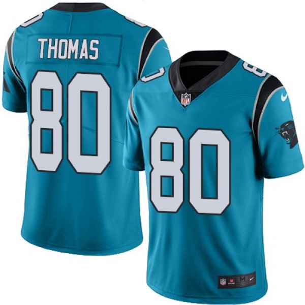 Nike Panthers #80 Ian Thomas Blue Alternate Men's Stitched NFL Vapor Untouchable Limited Jersey