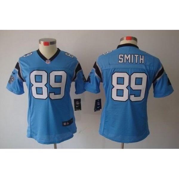 Women's Panthers #89 Steve Smith Blue Alternate Stitched NFL Limited Jersey
