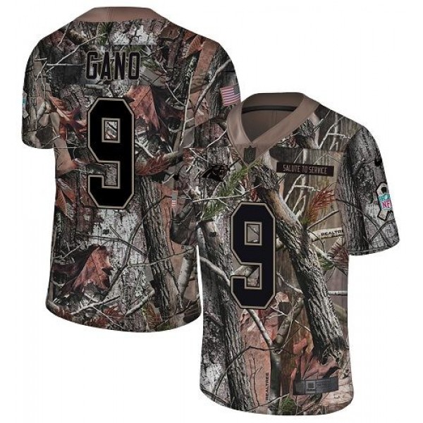 Nike Panthers #9 Graham Gano Camo Men's Stitched NFL Limited Rush Realtree Jersey