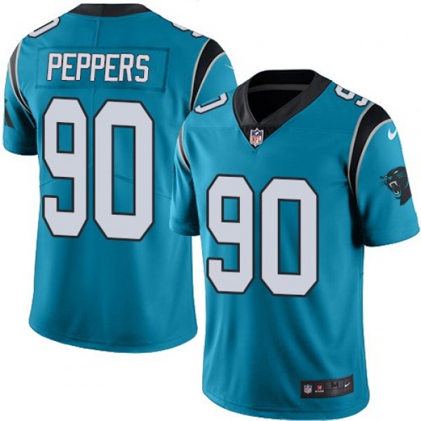 Nike Panthers #90 Julius Peppers Blue Men's Stitched NFL Limited Rush Jersey