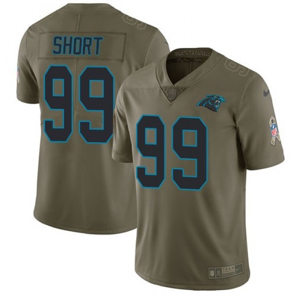 Nike Panthers #99 Kawann Short Olive Men's Stitched NFL Limited 2017 Salute To Service Jersey