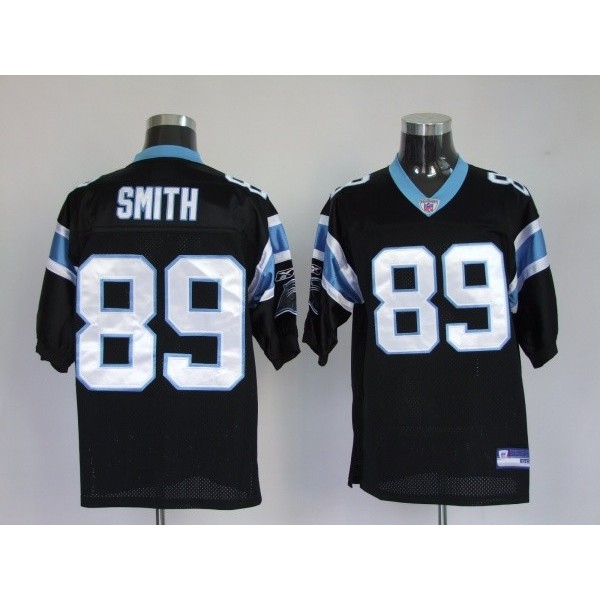Panthers #89 Steve Smith Black Stitched NFL Jersey