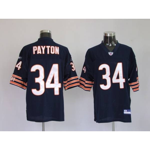 Bears #34 Walter Payton Blue Stitched NFL Jersey
