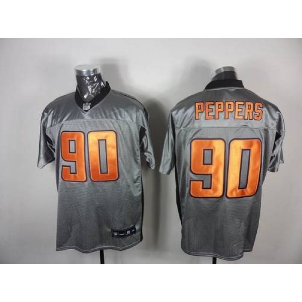 Bears #90 Julius Peppers Grey Shadow Stitched NFL Jersey