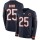 Men's Bears #25 Mike Davis Navy Blue Team Color Men's Stitched NFL Limited Therma Long Sleeve Jersey