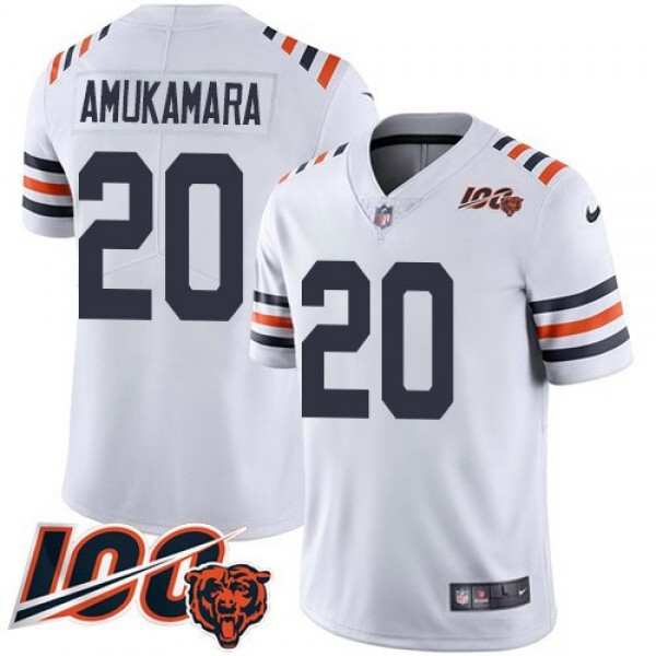 Nike Bears #20 Prince Amukamara White Alternate Men's Stitched NFL Vapor Untouchable Limited 100th Season Jersey