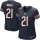 Women's Bears #21 Major Wright Navy Blue Team Color Stitched NFL Elite Jersey