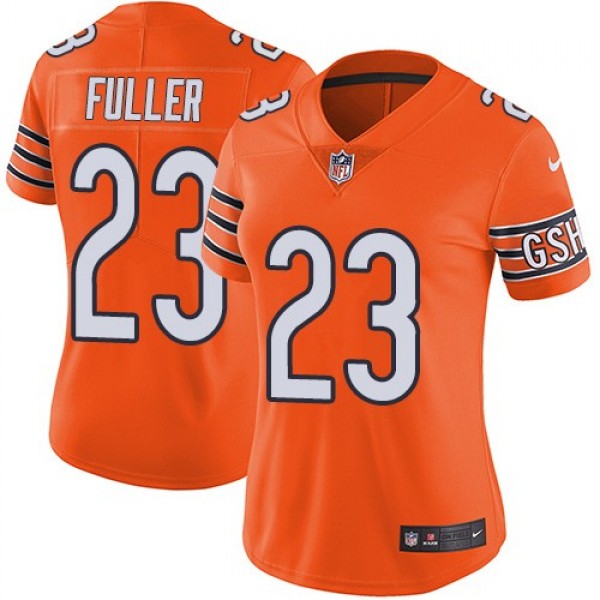 Women's Bears #23 Kyle Fuller Orange Stitched NFL Limited Rush Jersey