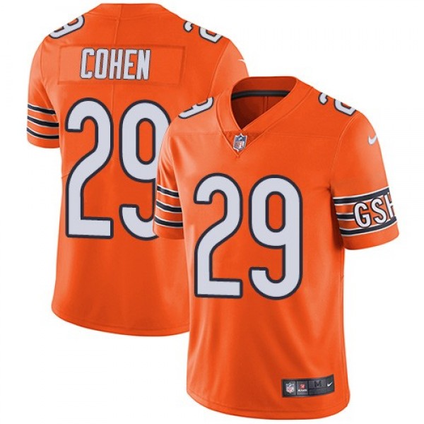Nike Bears #29 Tarik Cohen Orange Men's Stitched NFL Limited Rush Jersey