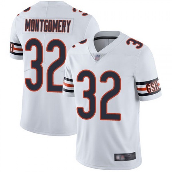 Nike Bears #32 David Montgomery White Men's Stitched NFL Vapor Untouchable Limited Jersey
