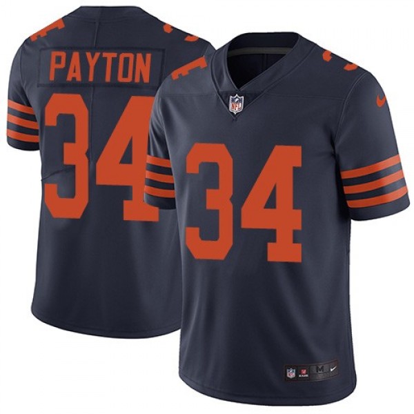Nike Bears #34 Walter Payton Navy Blue Alternate Men's Stitched NFL Vapor Untouchable Limited Jersey