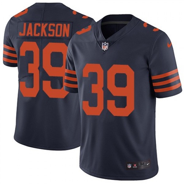 Nike Bears #39 Eddie Jackson Navy Blue Alternate Men's Stitched NFL Vapor Untouchable Limited Jersey