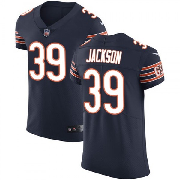 Nike Bears #39 Eddie Jackson Navy Blue Team Color Men's Stitched NFL Vapor Untouchable Elite Jersey