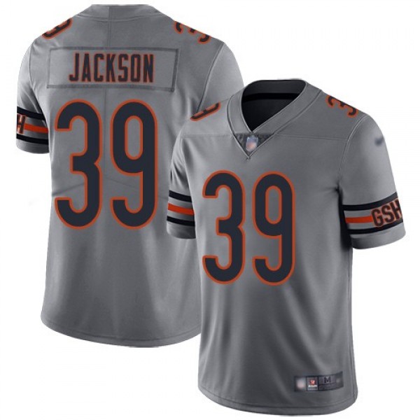 Nike Bears #39 Eddie Jackson Silver Men's Stitched NFL Limited Inverted Legend Jersey