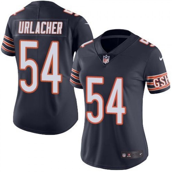 Women's Bears #54 Brian Urlacher Navy Blue Team Color Stitched NFL Vapor Untouchable Limited Jersey