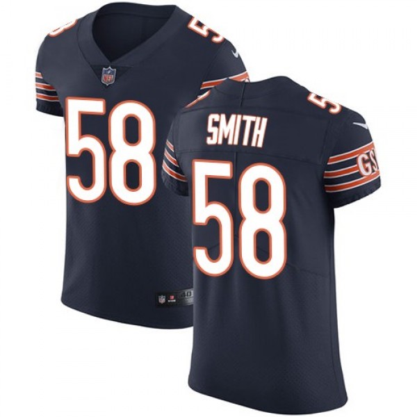 Nike Bears #58 Roquan Smith Navy Blue Team Color Men's Stitched NFL Vapor Untouchable Elite Jersey