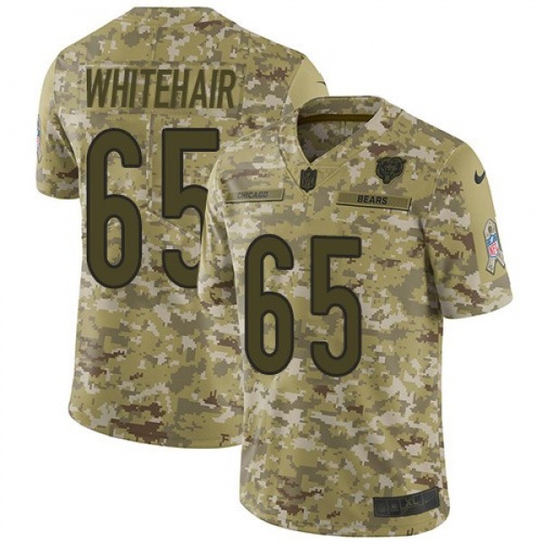Nike Bears #65 Cody Whitehair Camo Men's Stitched NFL Limited 2018 Salute To Service Jersey