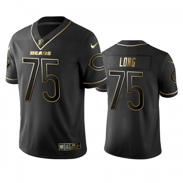 Nike Bears #75 Kyle Long Black Golden Limited Edition Stitched NFL Jersey